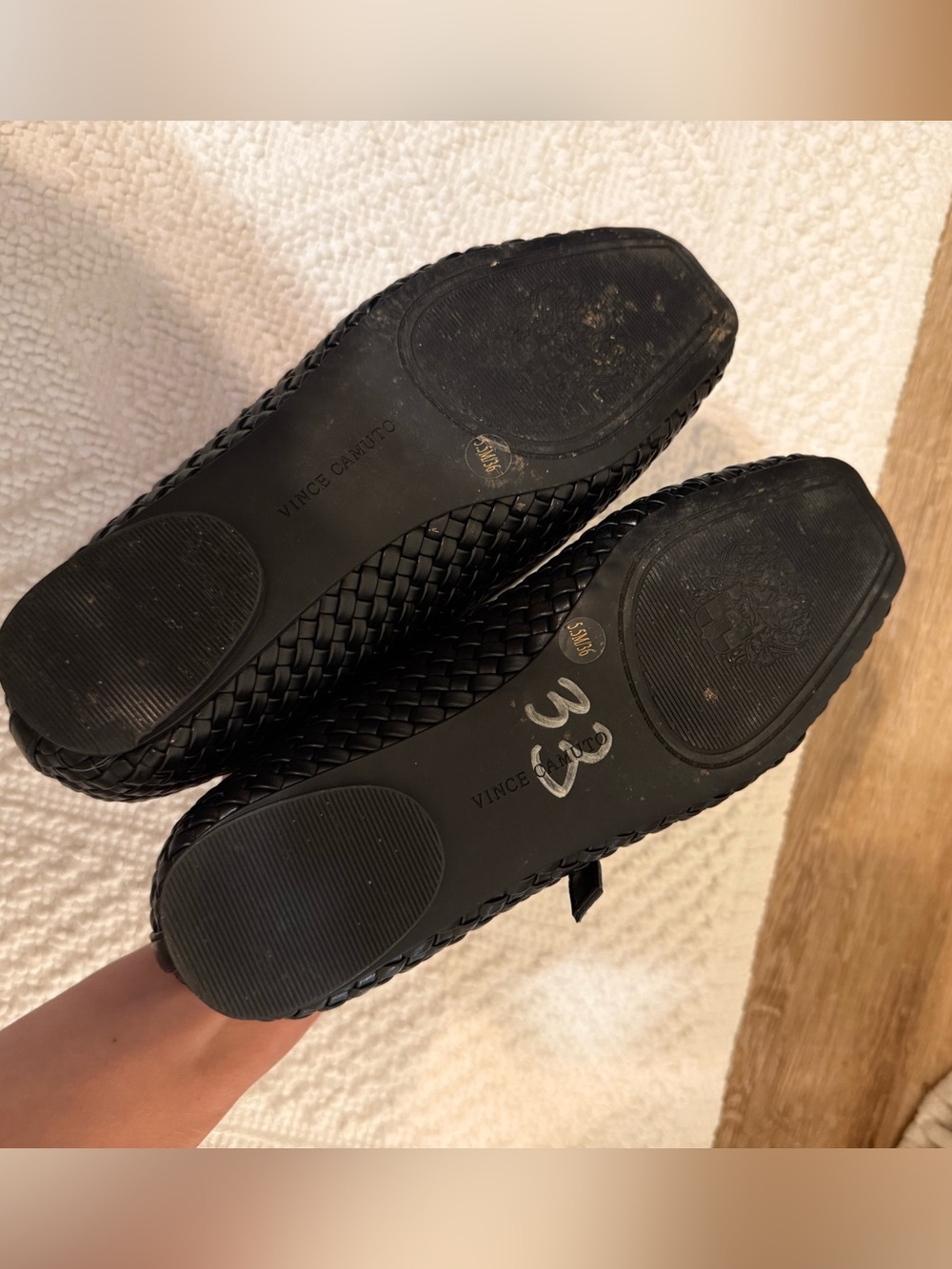 Black Vince Camuto ballet flats size 5.5 women’s - Picture 4 of 9